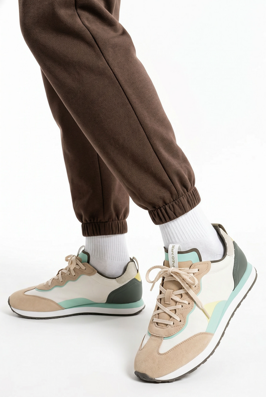 Marc O’Polo Women’s Color-Blocked Suede & Canvas Casual Sneaker EU Size: 41