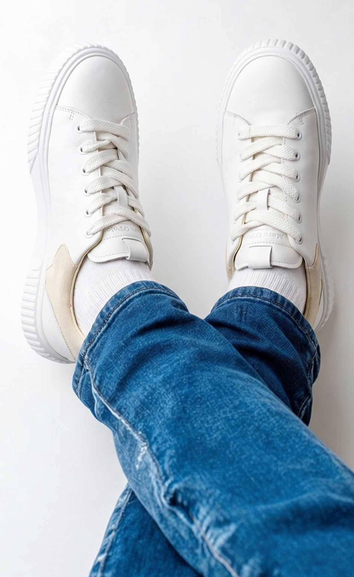 Marc O'Polo Classic White Leather Sneakers EU 42 / UK 8